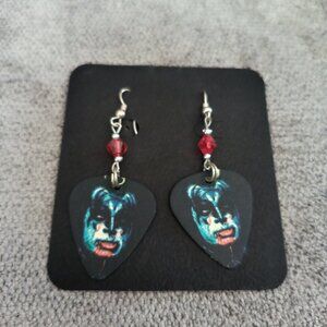 KISS GENE SIMMONS GUITAR PICK EARRINGS
